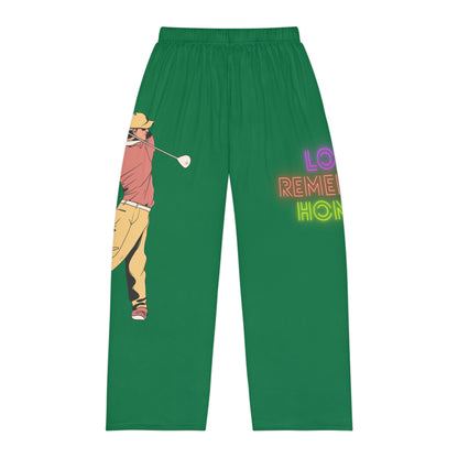 Men's Pajama Pants: Golf Dark Green