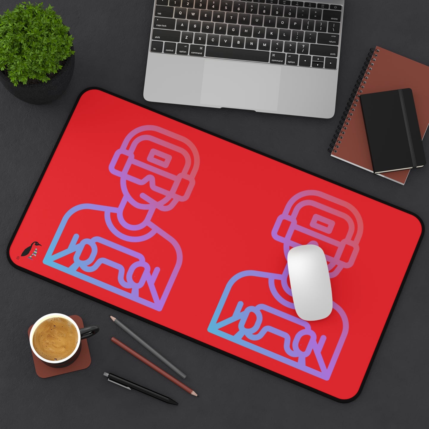 Desk Mat: Gaming Red