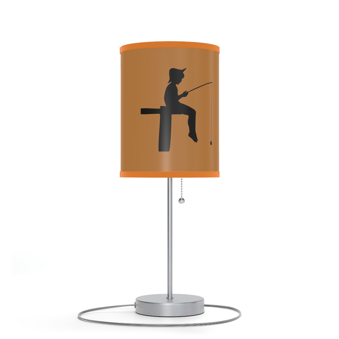 Lamp on a Stand, US|CA plug: Fishing Lite Brown