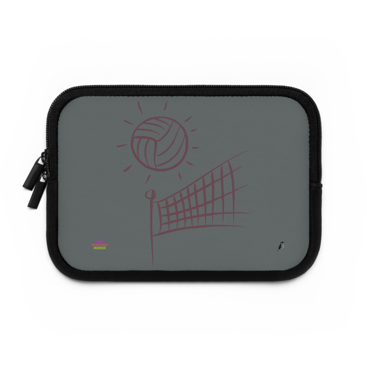 Laptop Sleeve: Volleyball Dark Grey