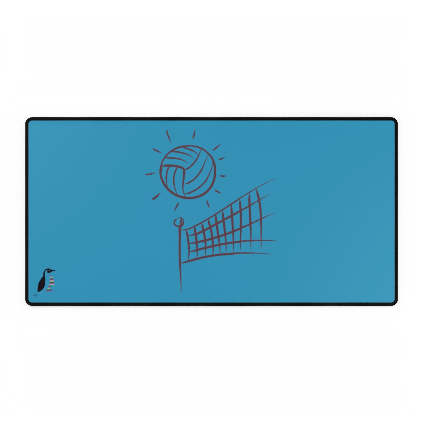 Desk Mats: Volleyball Turquoise