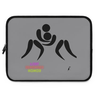 Laptop Sleeve: Wrestling Grey