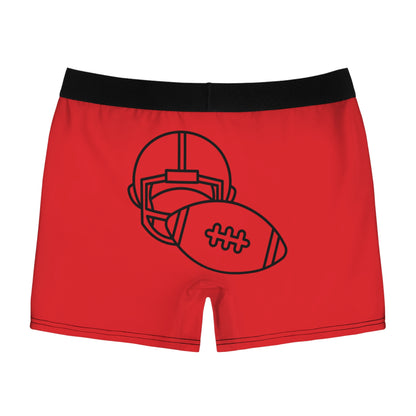 Men's Boxer Briefs Football Red