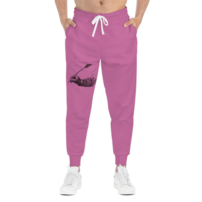 Athletic Joggers: Writing Lite Pink