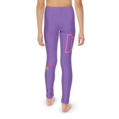 Youth Full-Length Leggings: Fight Cancer Lite Purple