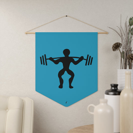 Pennant: Weightlifting Turquoise