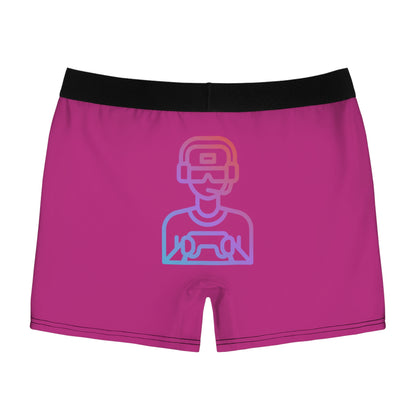 Men's Boxer Briefs: Gaming Pink