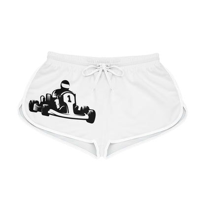 Women's Relaxed Shorts: Racing White