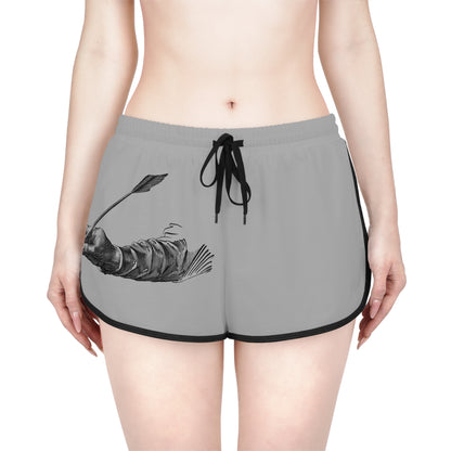 Women's Relaxed Shorts: Writing Lite Grey