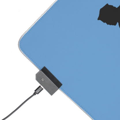 LED Gaming Mouse Pad: Hockey Lite Blue