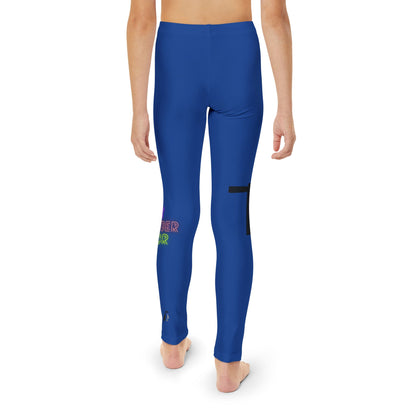 Youth Full-Length Leggings: Fishing Dark Blue