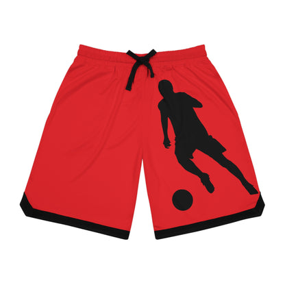 Basketball Rib Shorts: Soccer Red