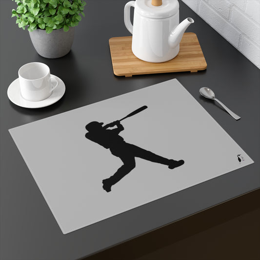 Placemat, 1pc: Baseball Lite Grey