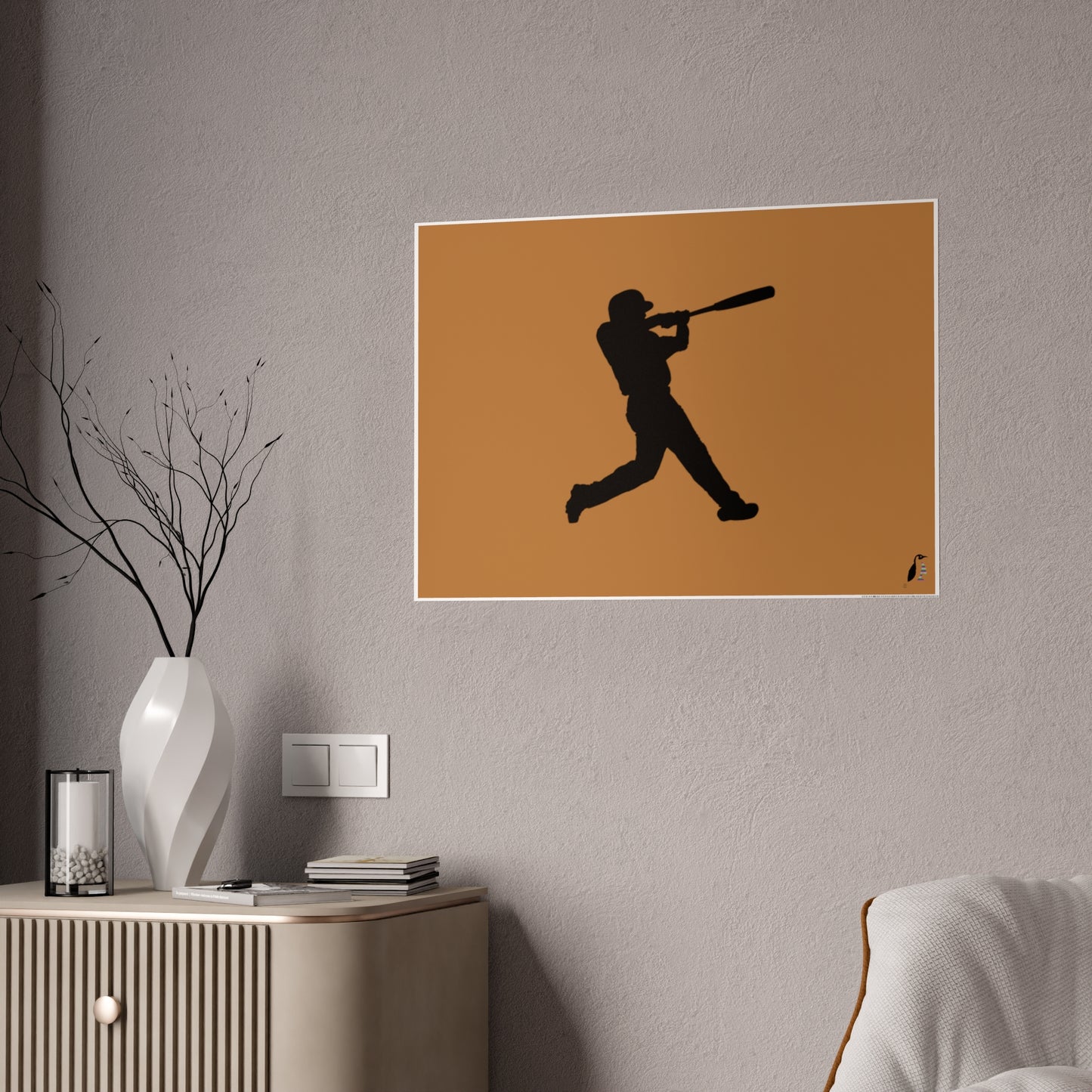 Gloss Posters: Baseball Lite Brown