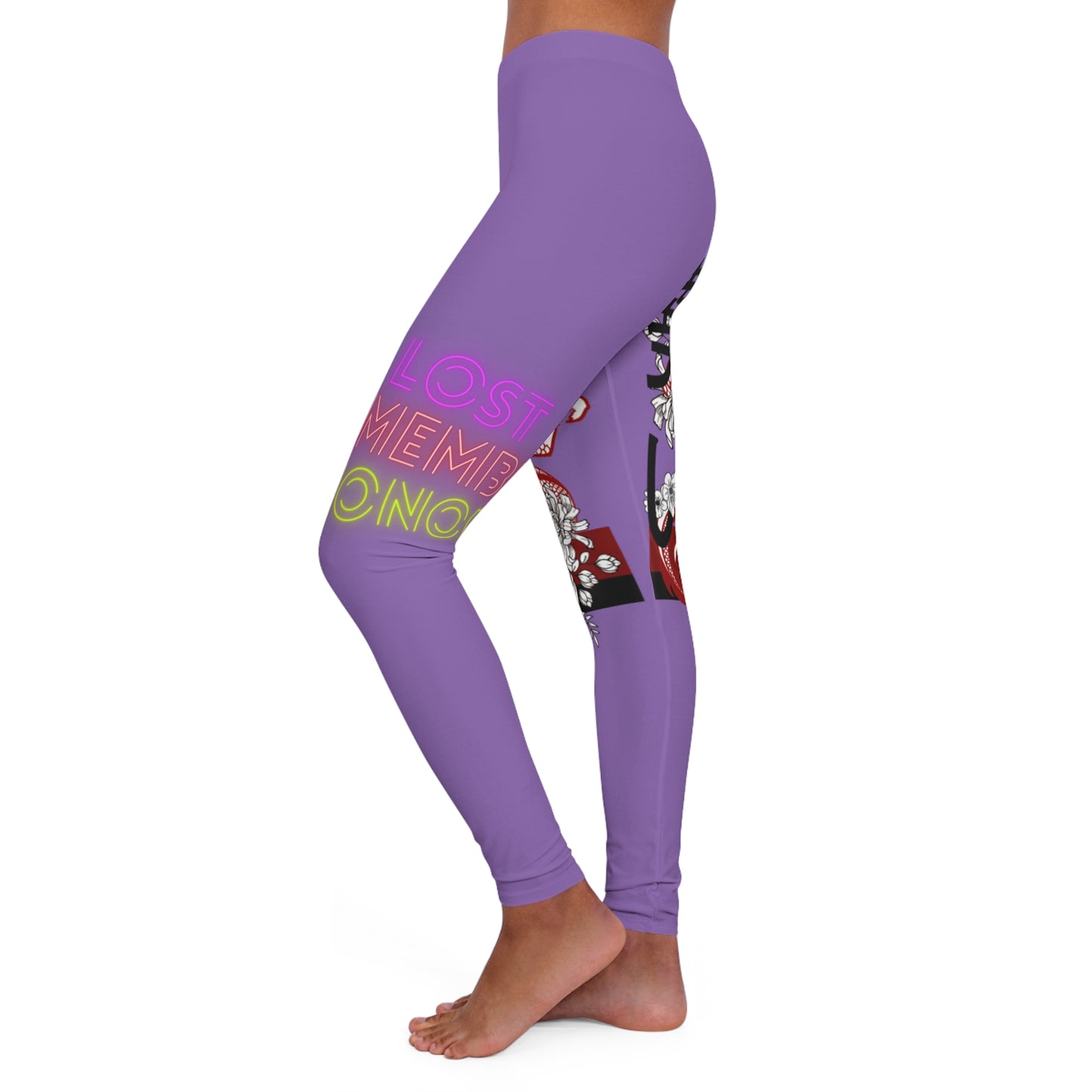 Women's Spandex Leggings: Dragons Lite Purple