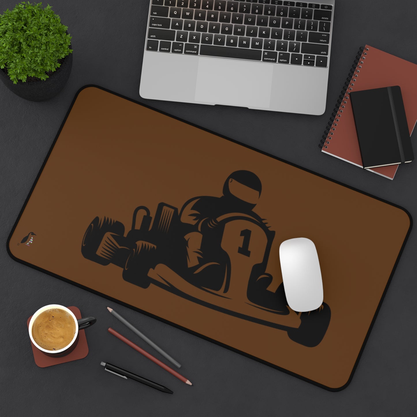 Desk Mat: Racing Brown