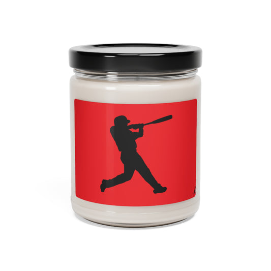 Scented Soy Candle, 9oz: Baseball Red