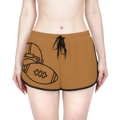 Women's Relaxed Shorts: Football Lite Brown