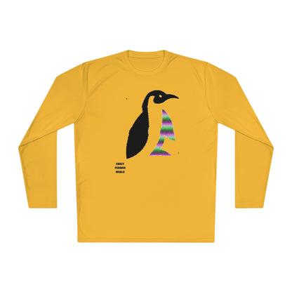 Lightweight Long Sleeve Tee: Crazy Penguin World Logo #1