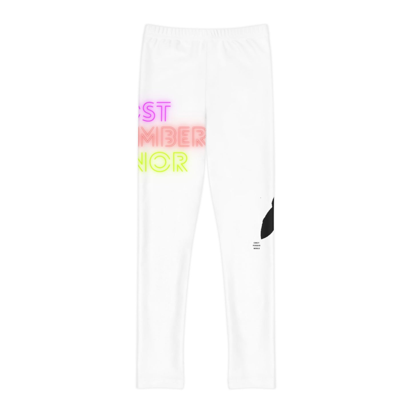 Youth Full-Length Leggings: Lost Remember Honor White