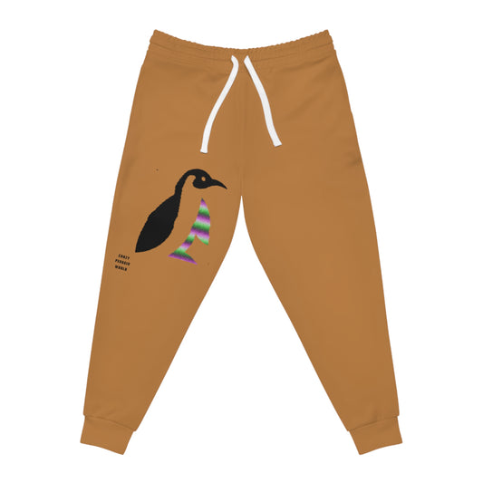 Athletic Joggers: Crazy Penguin World Logo Lite Brown