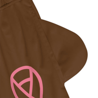 Basketball Rib Shorts: Fight Cancer Brown