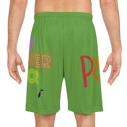 Basketball Shorts: LGBTQ Pride Green