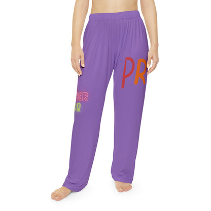 Women's Pajama Pants: LGBTQ Pride Lite Purple