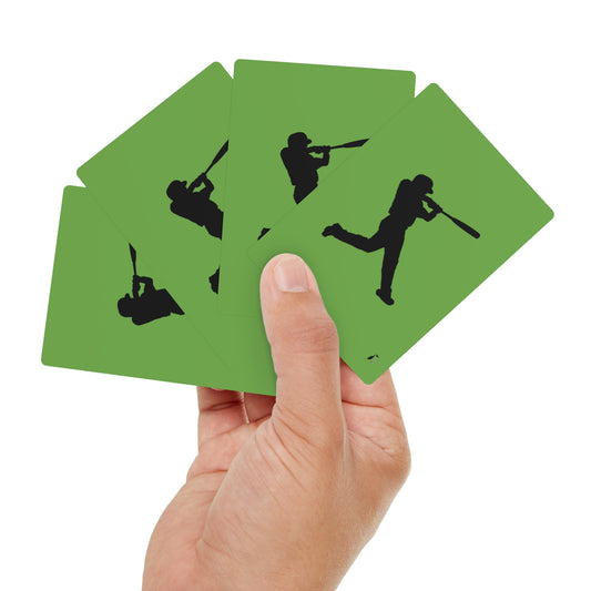 Poker Cards: Baseball Green