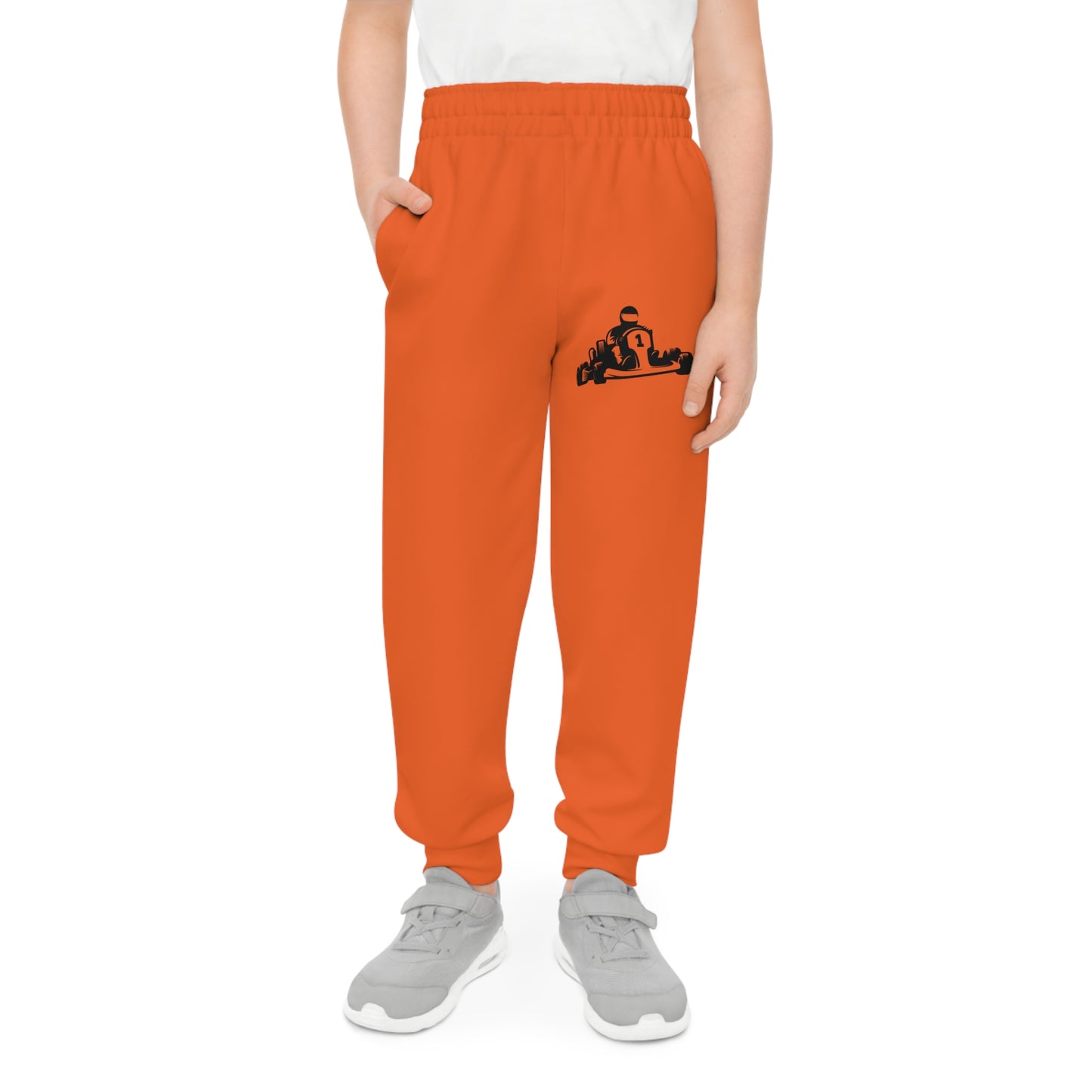 Youth Joggers: Racing Orange