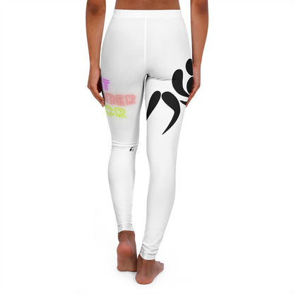 Women's Spandex Leggings: Wrestling White