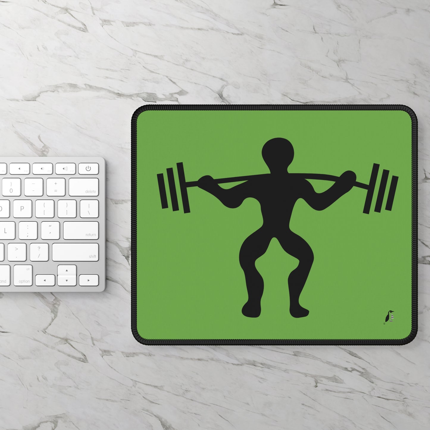 Gaming Mouse Pad: Weightlifting Green