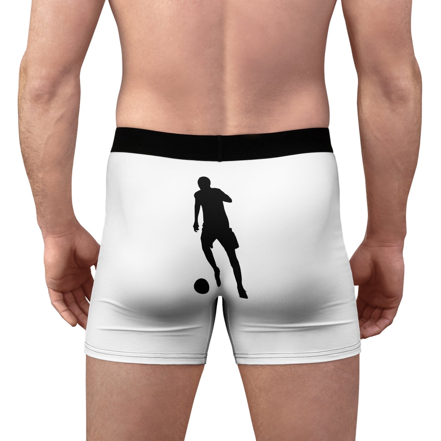 Men's Boxer Briefs: Soccer White