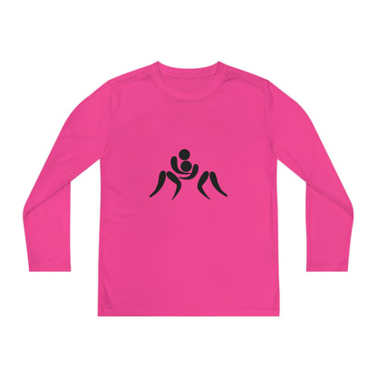 Youth Long Sleeve Competitor Tee: Wrestling 