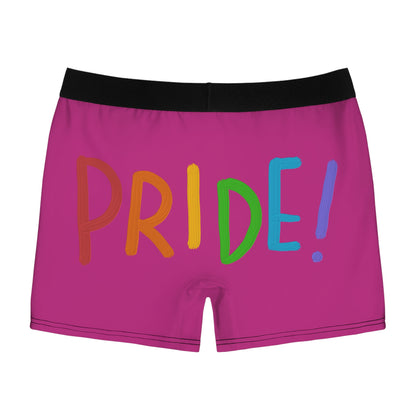 Men's Boxer Briefs: LGBTQ Pride Pink