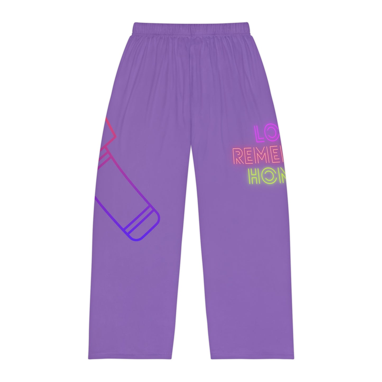 Men's Pajama Pants: Music Lite Purple