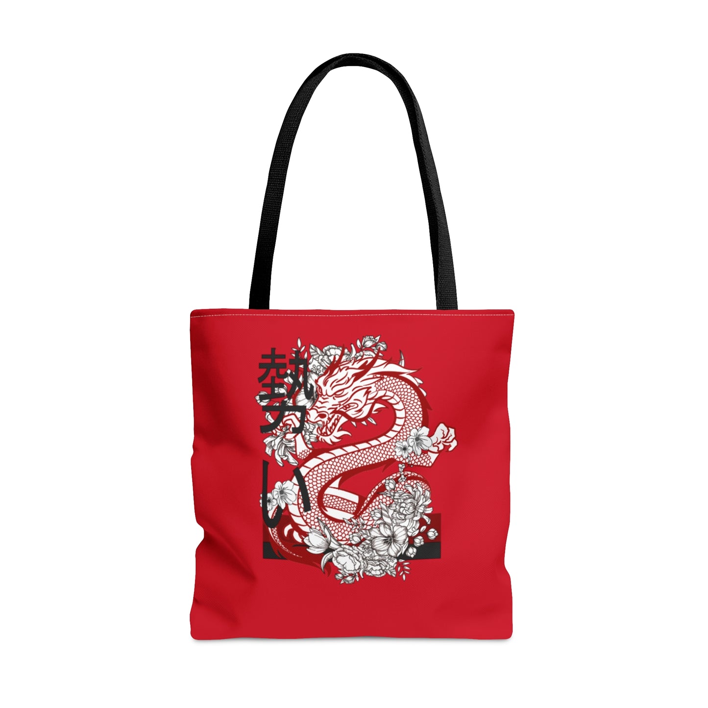 Tote Bag: Dragons Dark Red