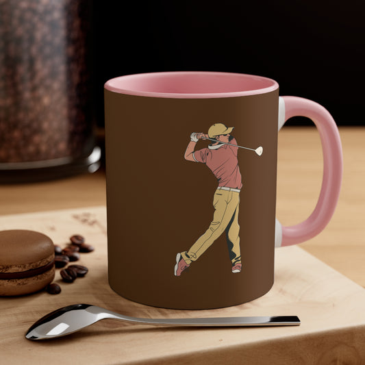 Accent Coffee Mug, 11oz: Golf Brown