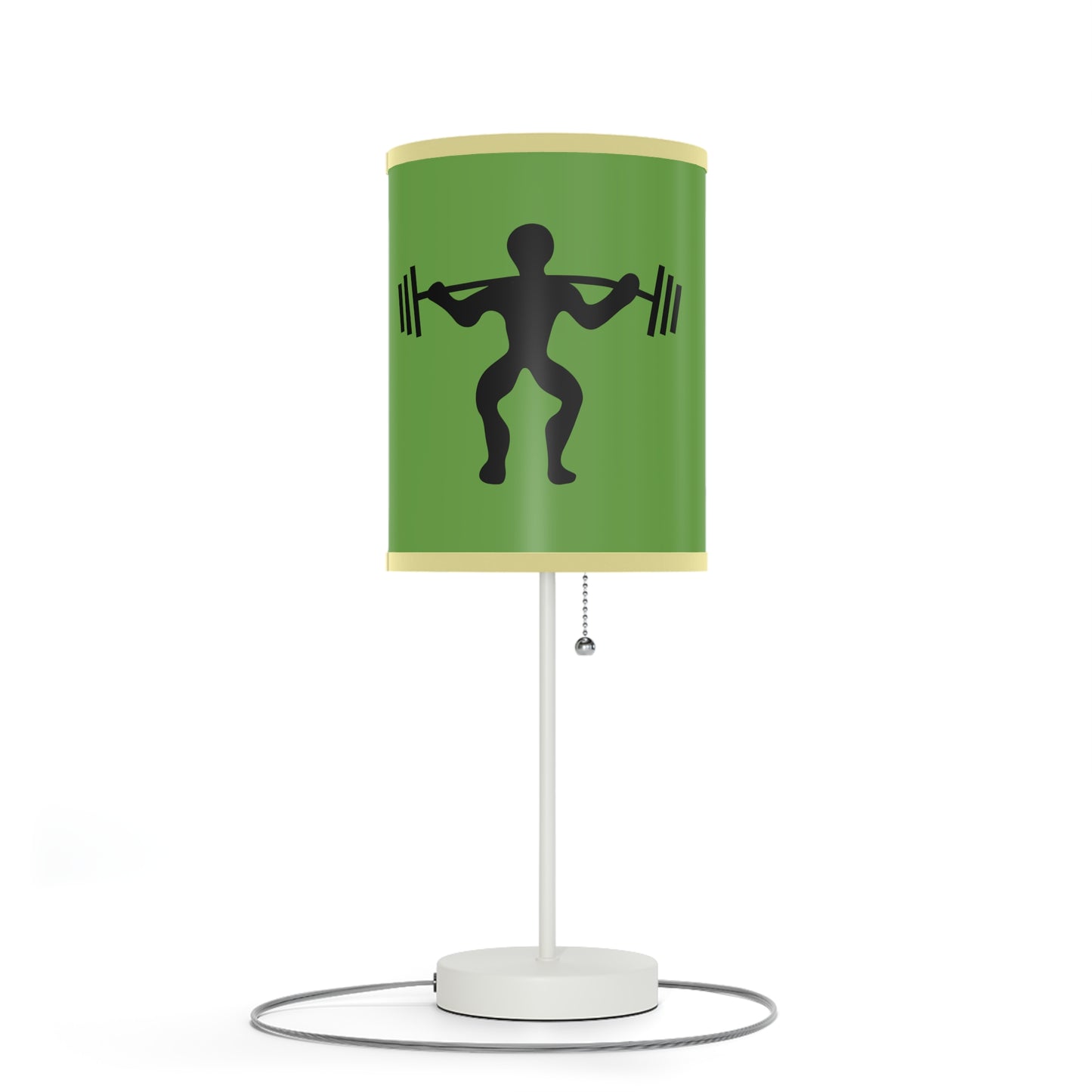 Lamp on a Stand, US|CA plug: Weightlifting Green