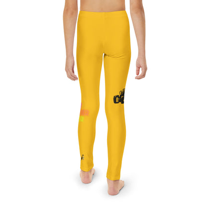 Youth Full-Length Leggings: Racing Yellow