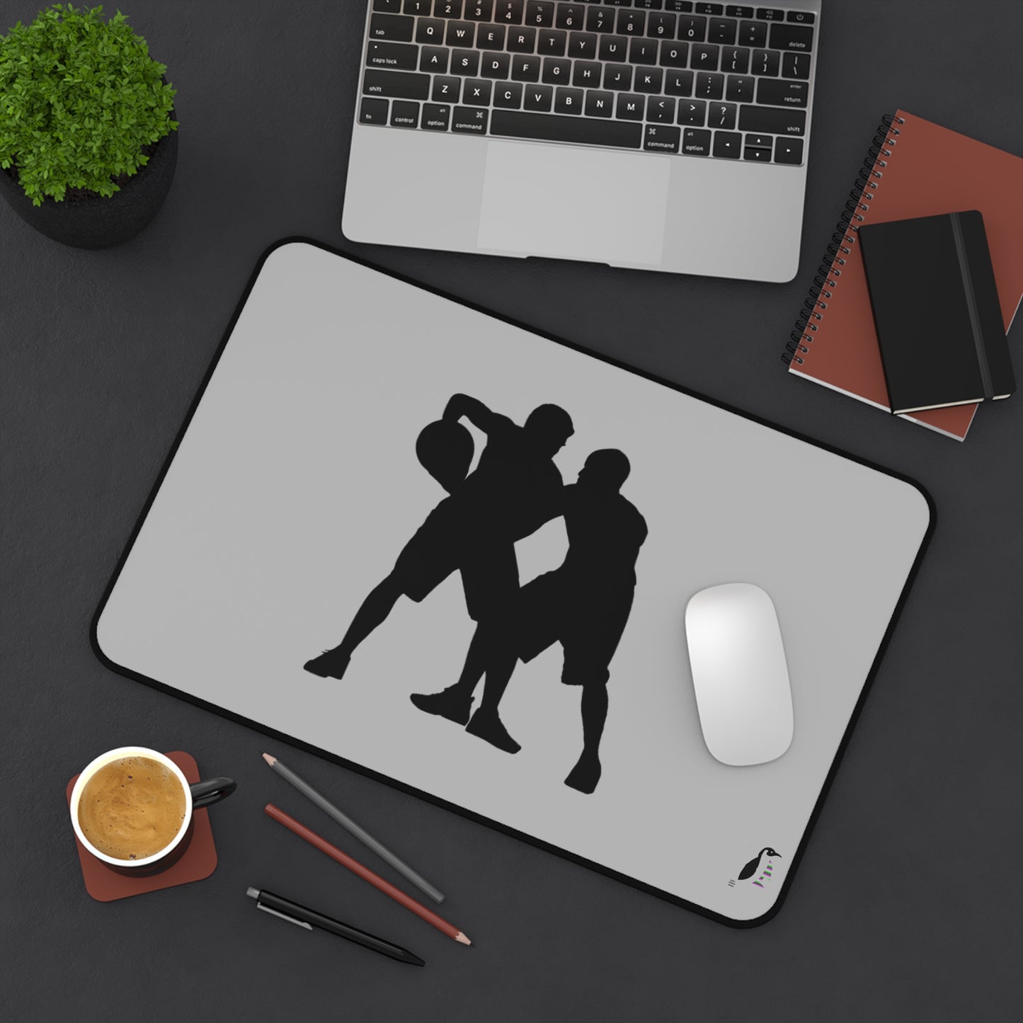 Desk Mat: Basketball Lite Grey