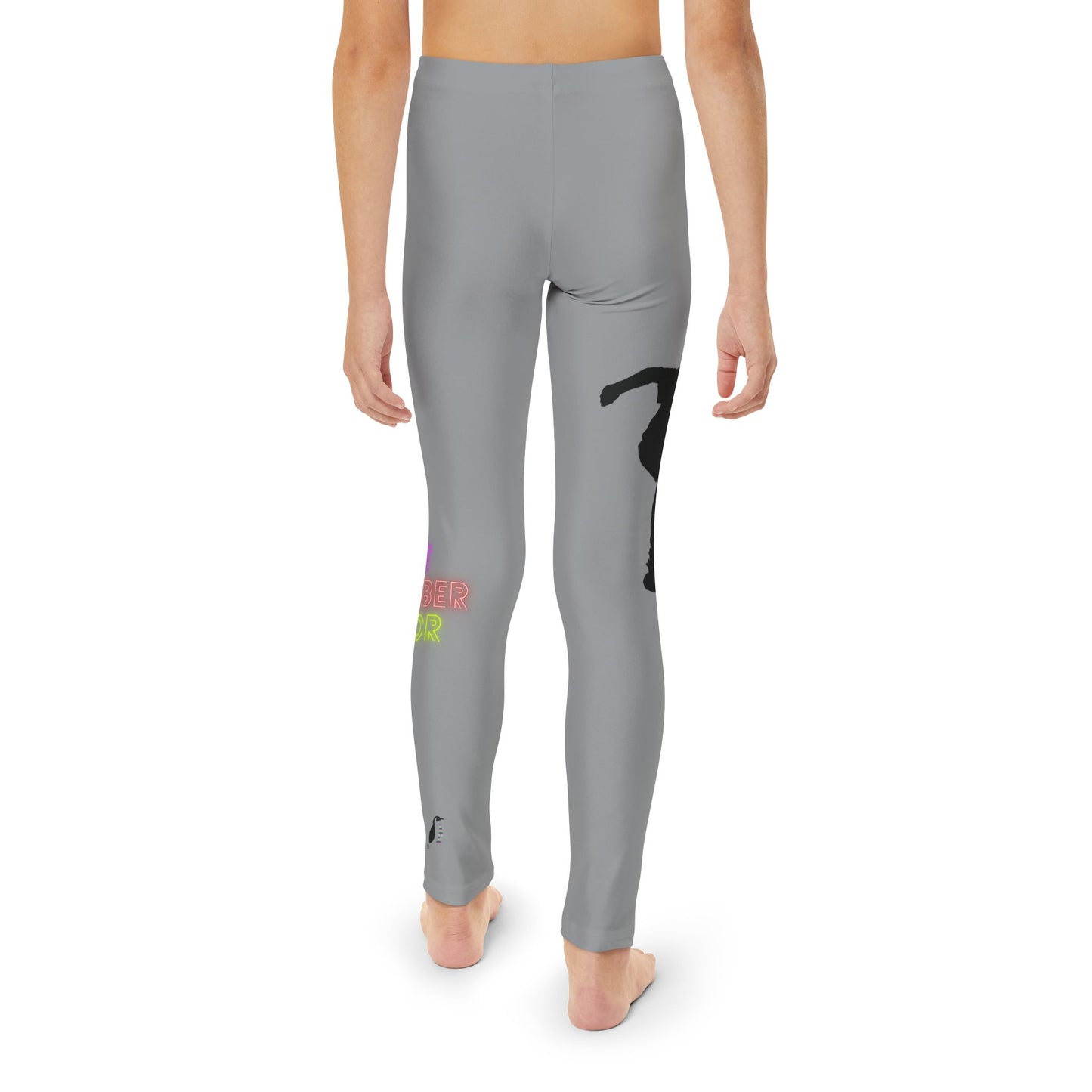 Youth Full-Length Leggings: Skateboarding Grey