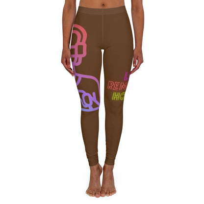 Women's Spandex Leggings: Gaming Brown