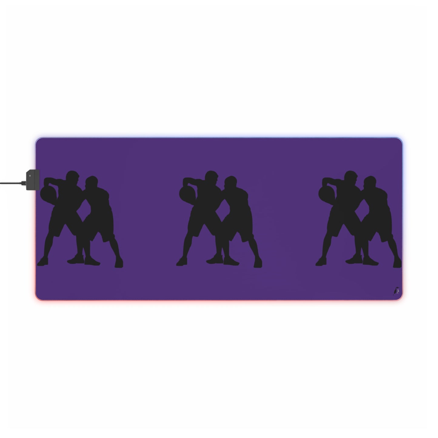 LED Gaming Mouse Pad: Basketball Purple