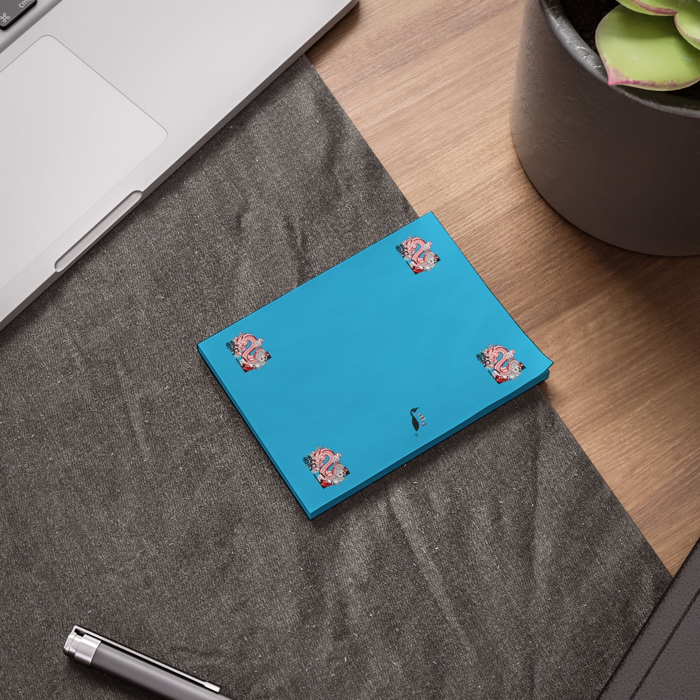 Post-it® Note Pads: Dragons Turquoise