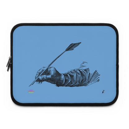 Laptop Sleeve: Writing Lite Blue