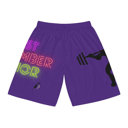 Basketball Shorts: Weightlifting Purple