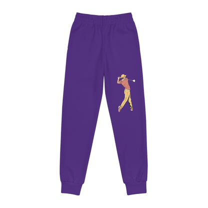 Youth Joggers: Golf Purple