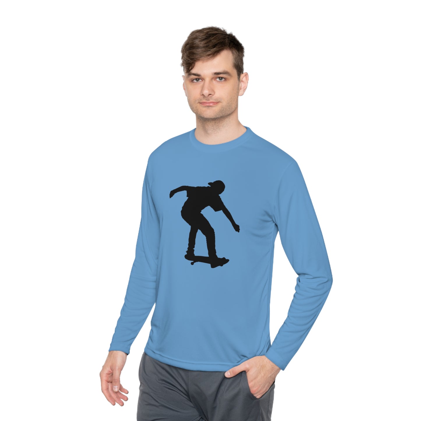 Lightweight Long Sleeve Tee: Skateboarding #2