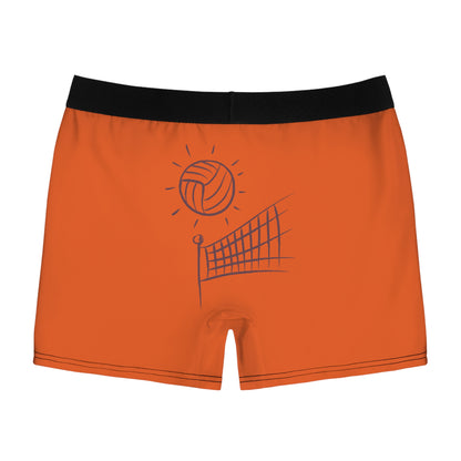 Men's Boxer Briefs: Volleyball Orange